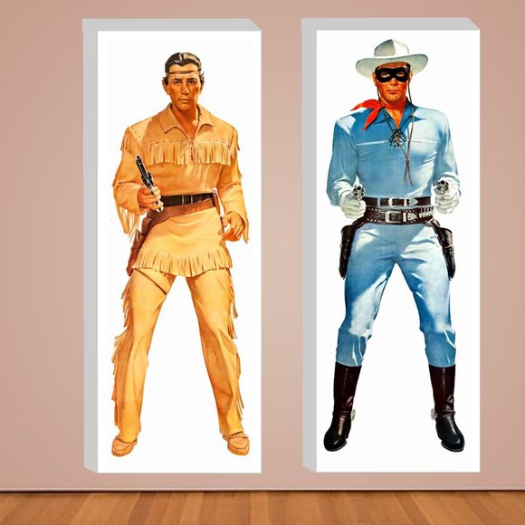 20 x 60 Inches Lone Ranger And Tonto Rare Find Brand New